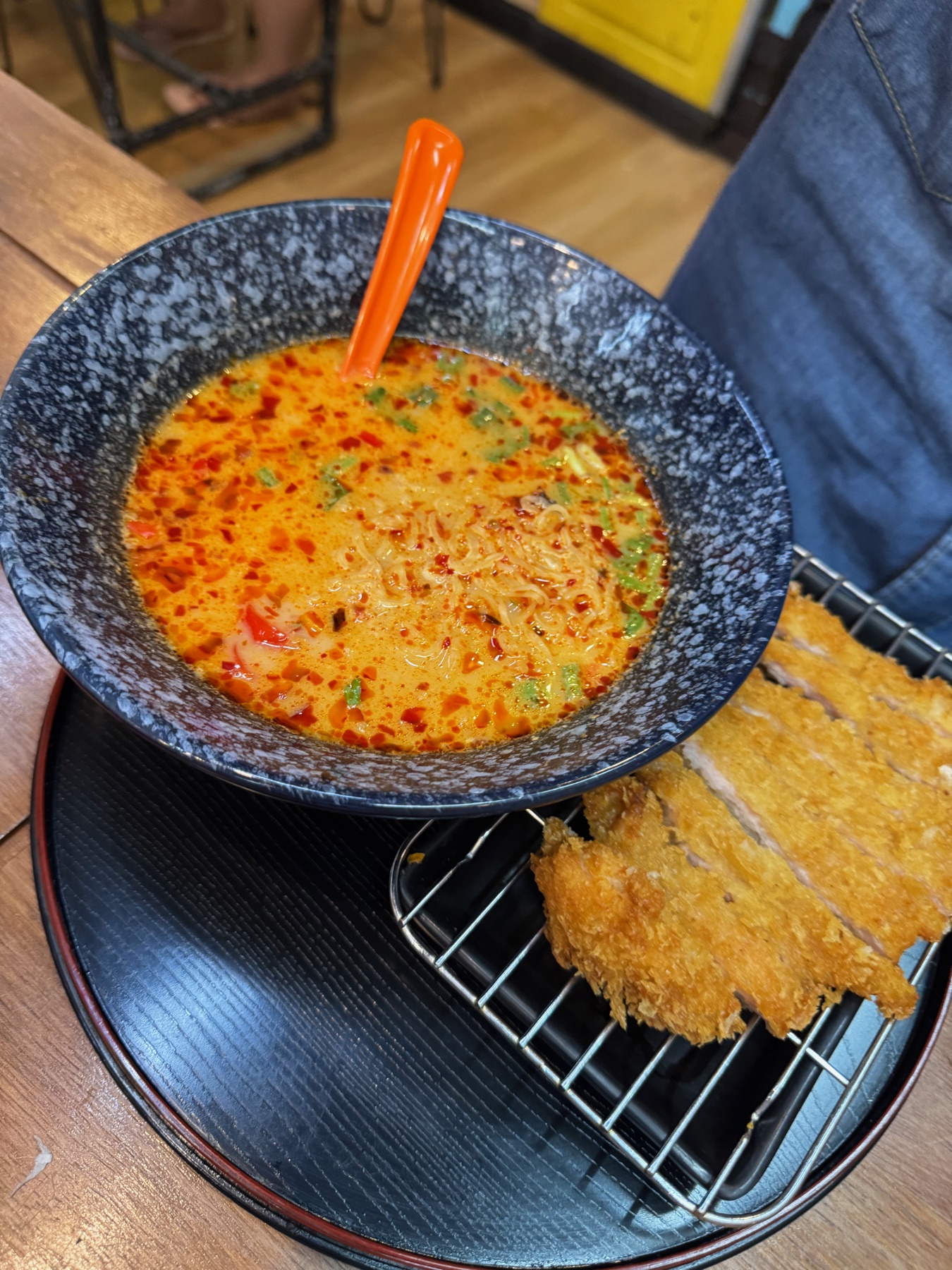 A casual Bangkok food break served on a plate